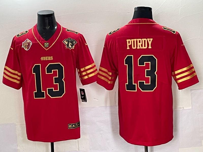 Men Nike San Francisco 49ers #13 Purdy red Limited NFL 2025 Jersey 0057->san francisco 49ers->NFL Jersey